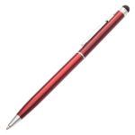 Długopis aluminiowy Touch Tip, czerwony